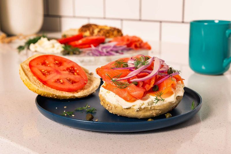 New York, NY – Bagels with Lox and Cream Cheese