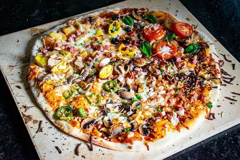 Pizza Loaded with Toppings