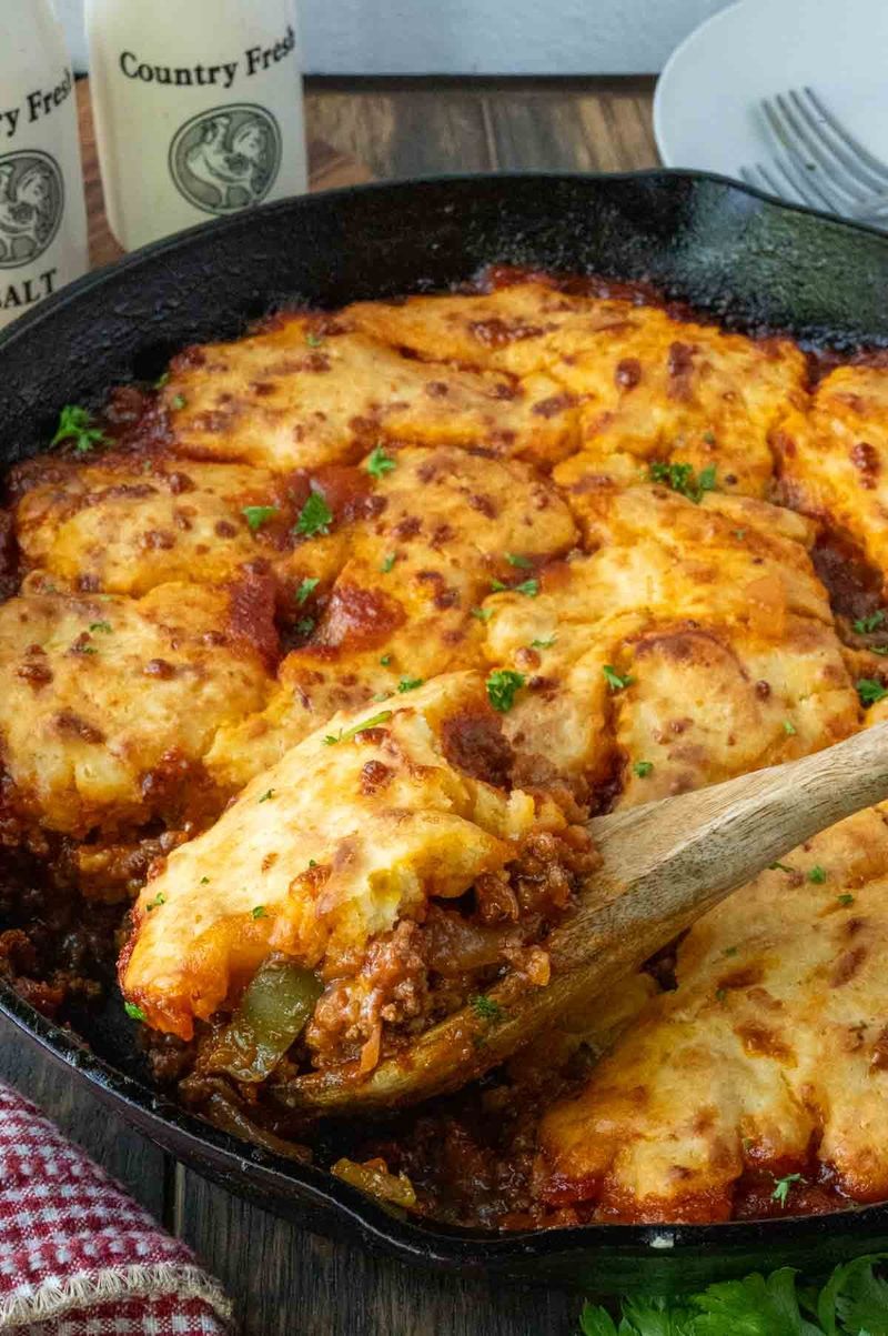 Sloppy Joe Skillet Bake