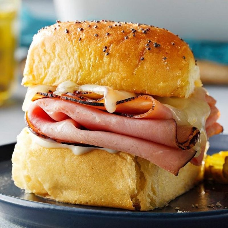 Hot Ham and Cheese (Microwaved or Toaster Oven)