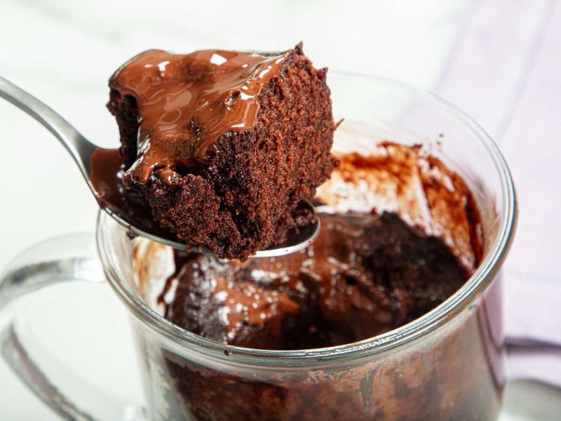 Chocolate Chip Lava Mug Cake