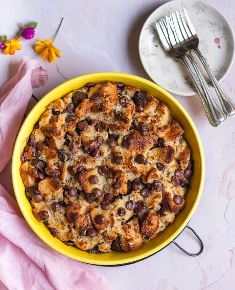 Chocolate Chip Bread Pudding