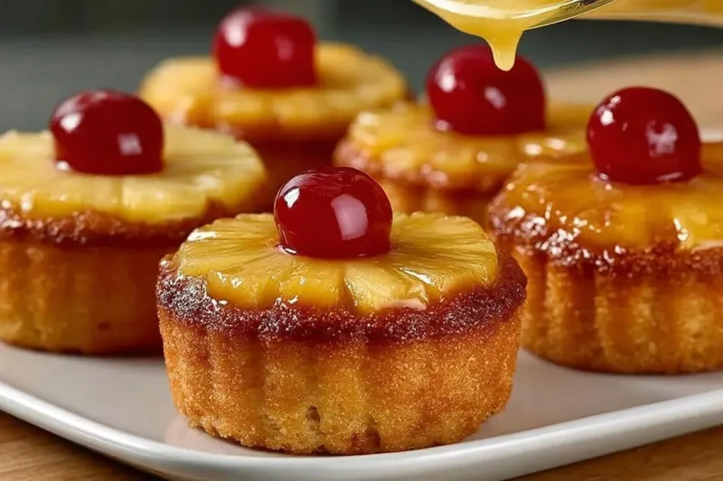 Pineapple Upside-Down Cupcakes