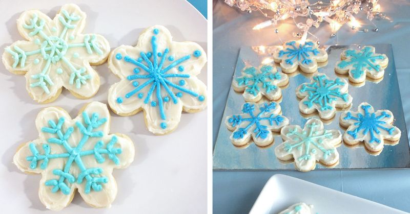 Elsa’s Frozen Fractals Sugar Cookies