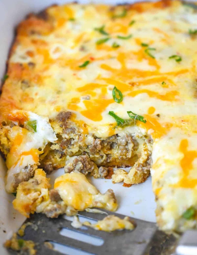 Sausage & Gravy Crescent Bake