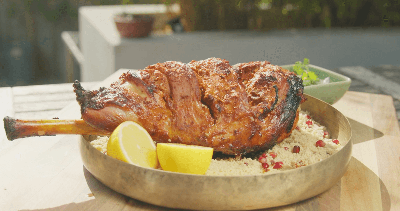 Harissa-Rubbed Leg of Lamb