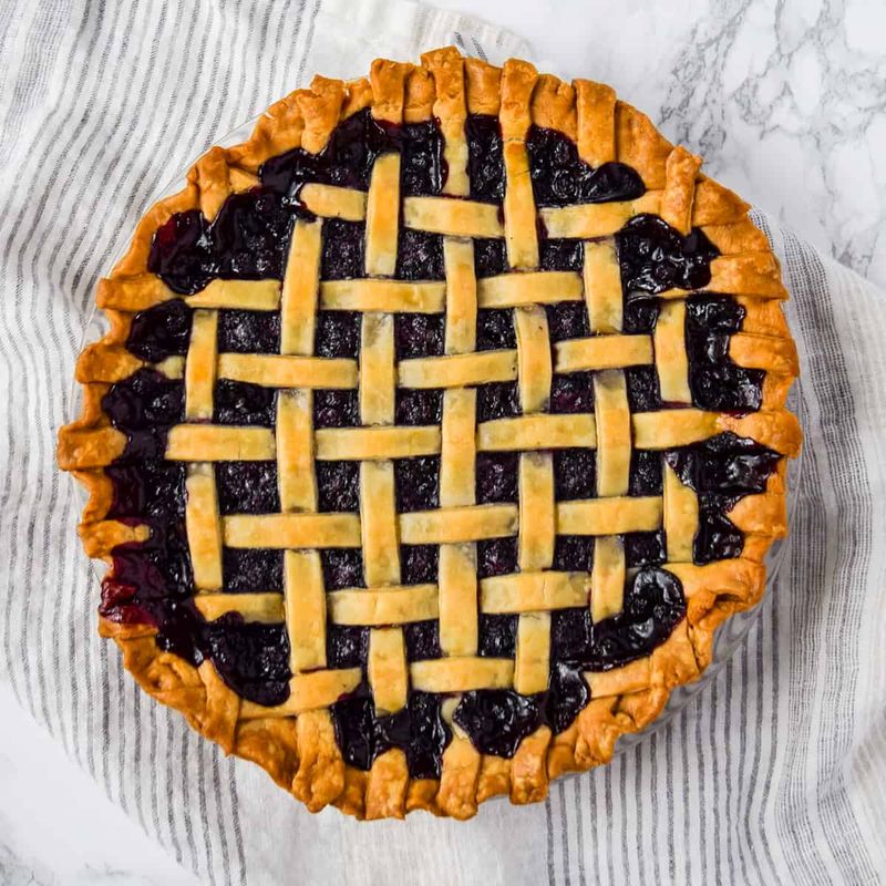 Wild Blueberry Pie