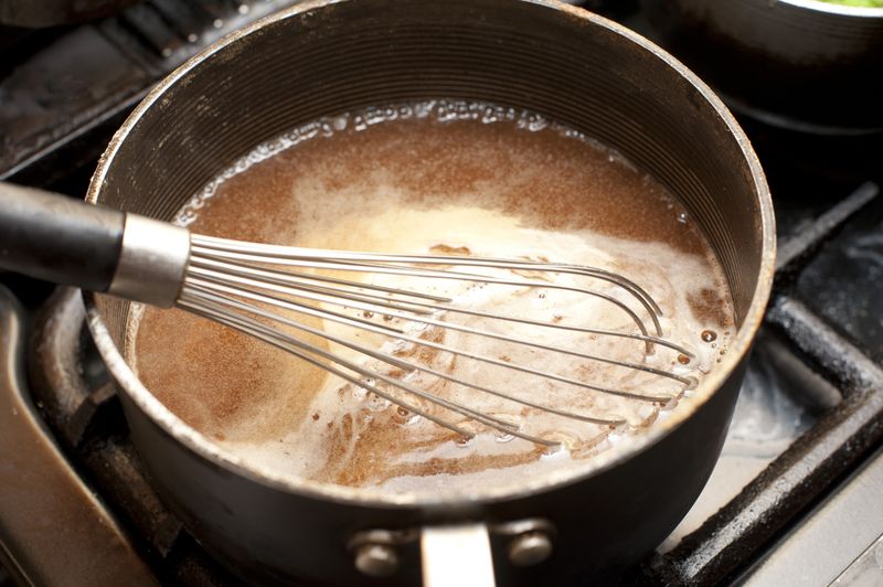 Simmer, don’t boil, your gravy