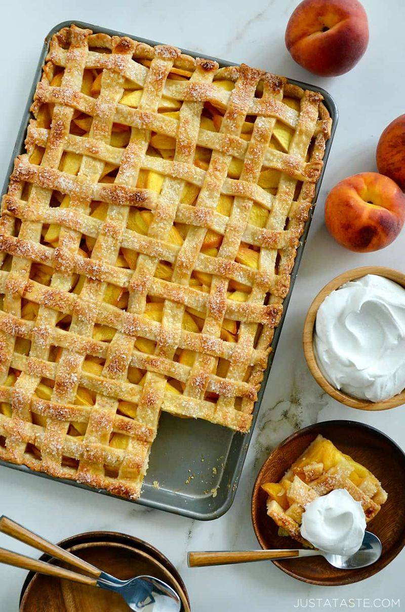 Peach Slab Pie