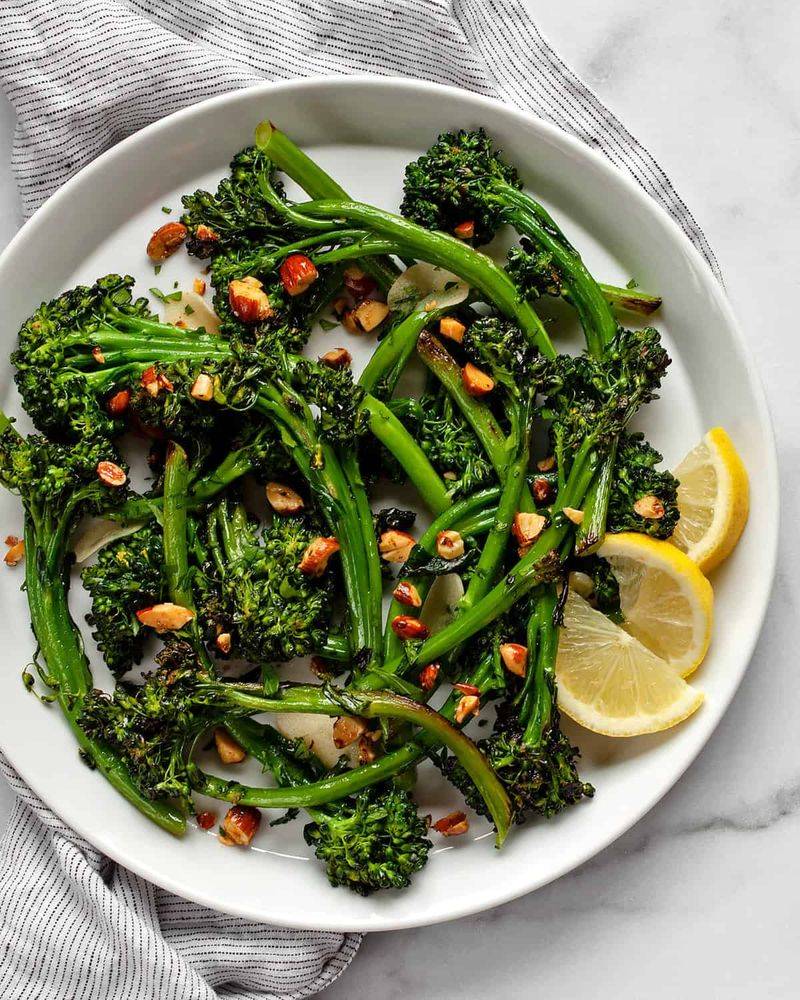 Broccolini & Almond Salad with Lemon