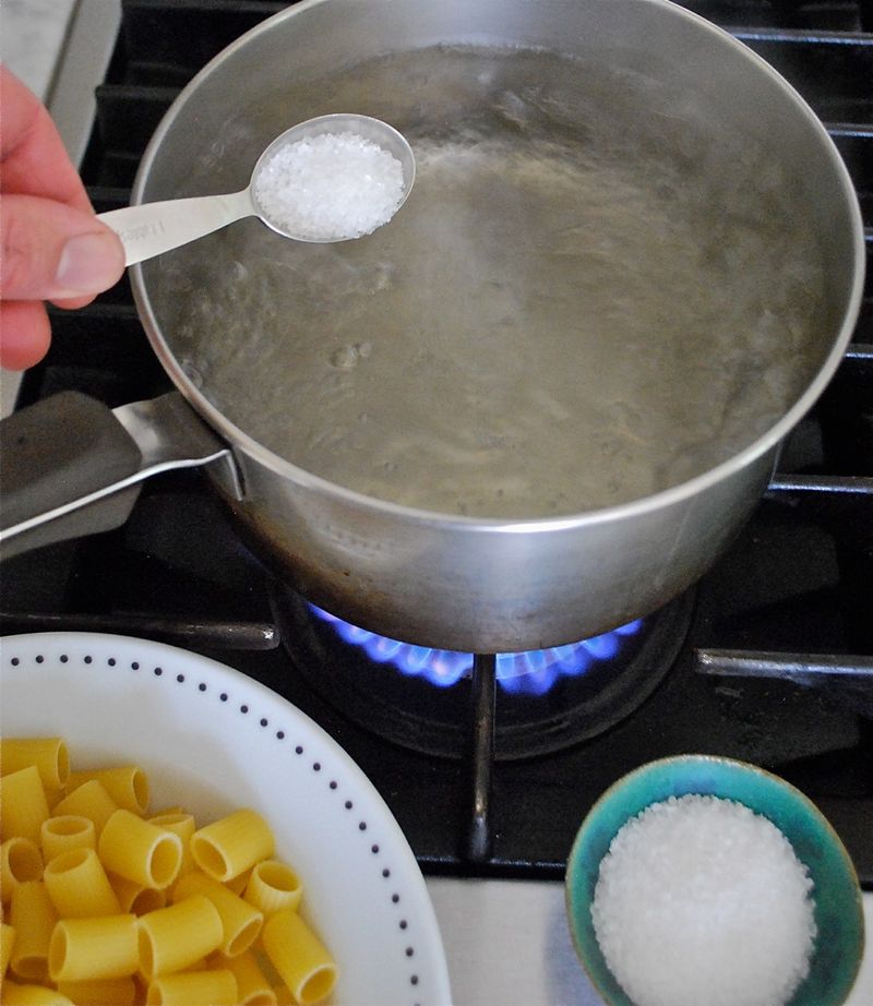 Salt your pasta water like the sea
