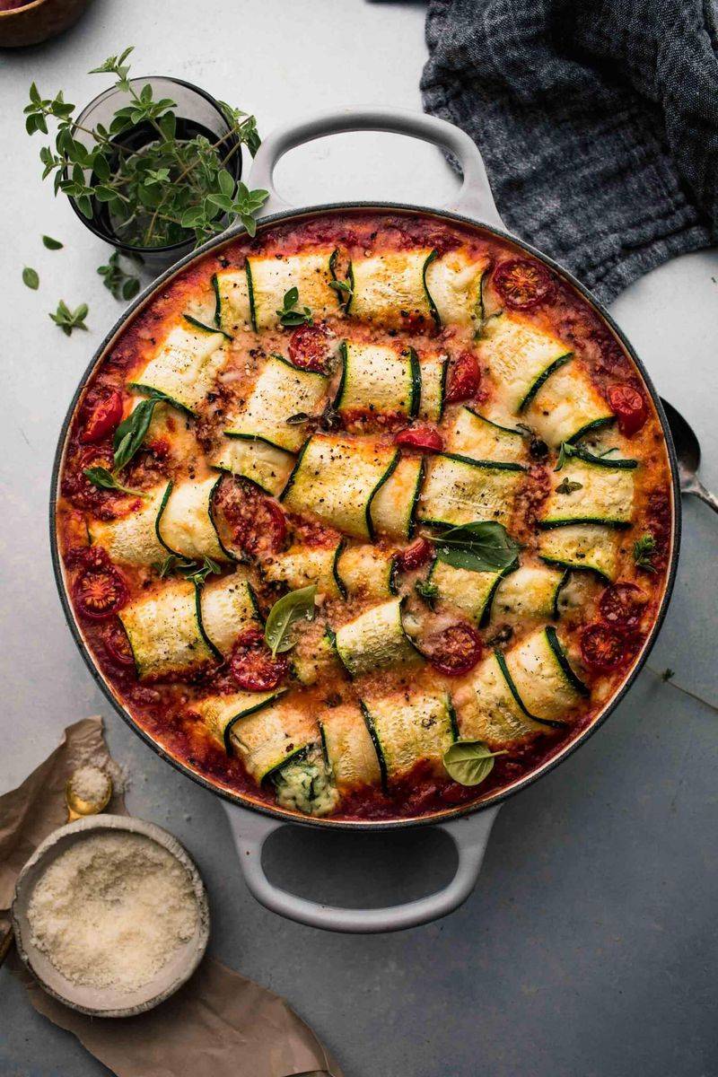 Zucchini Lasagna Roll-Ups