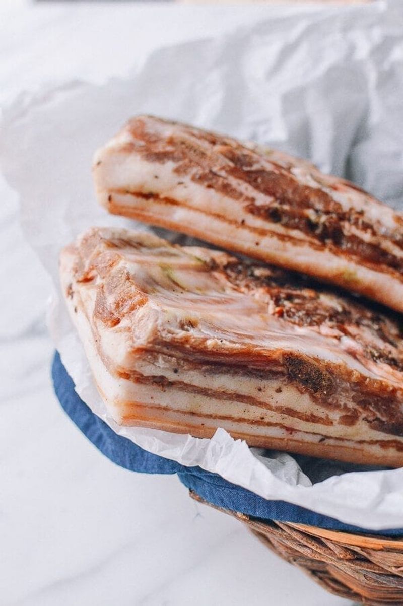 Salt Pork (or its leaner cousin: Bacon)