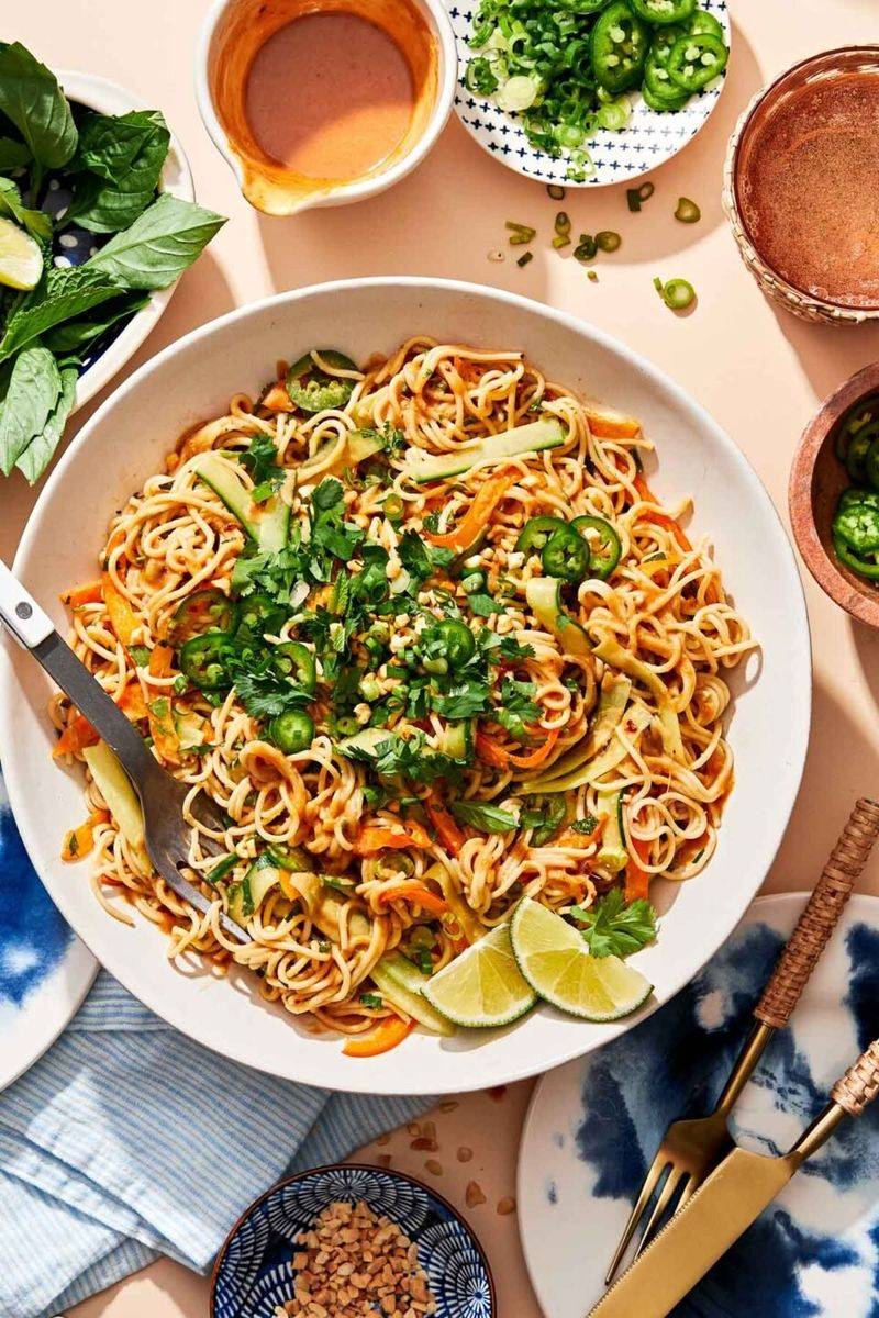 Cold Peanut Noodle Bowl