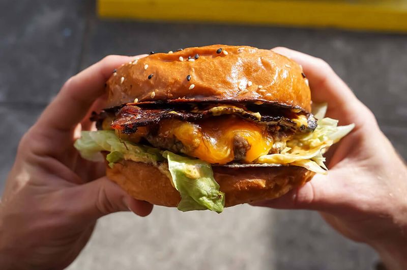Fast Food Burgers and Fries