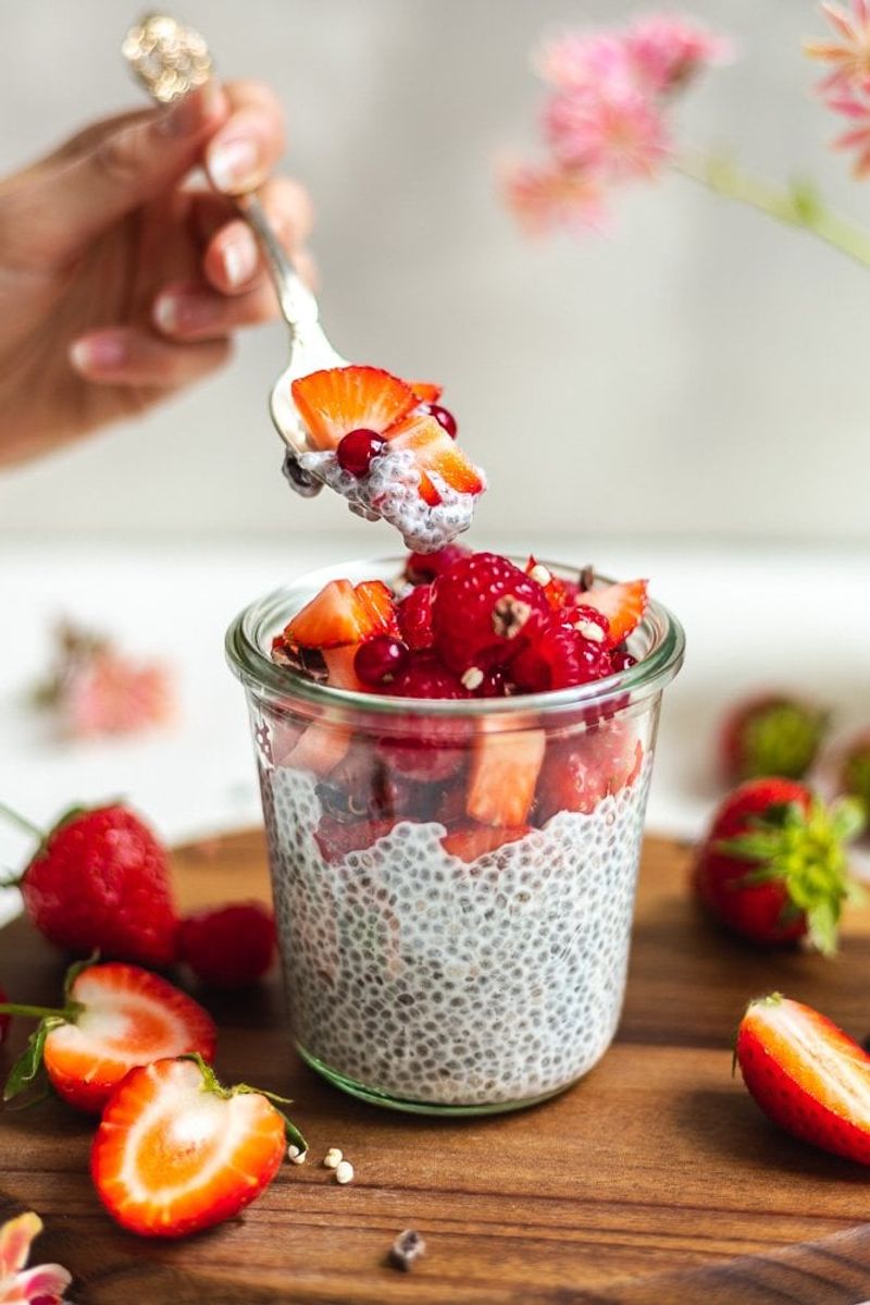 Chia Pudding with Unsweetened Almond Milk