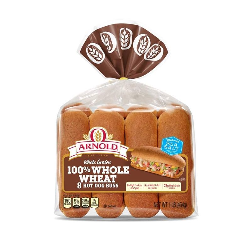 Arnold Whole Grains Hot Dog Buns