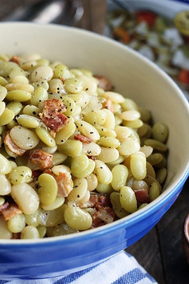 Butter Beans with Bacon