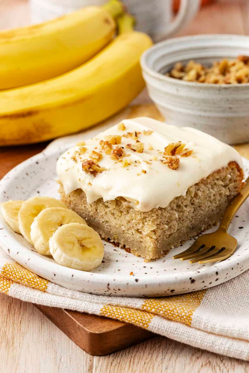 Banana Cake with Chocolate Chips