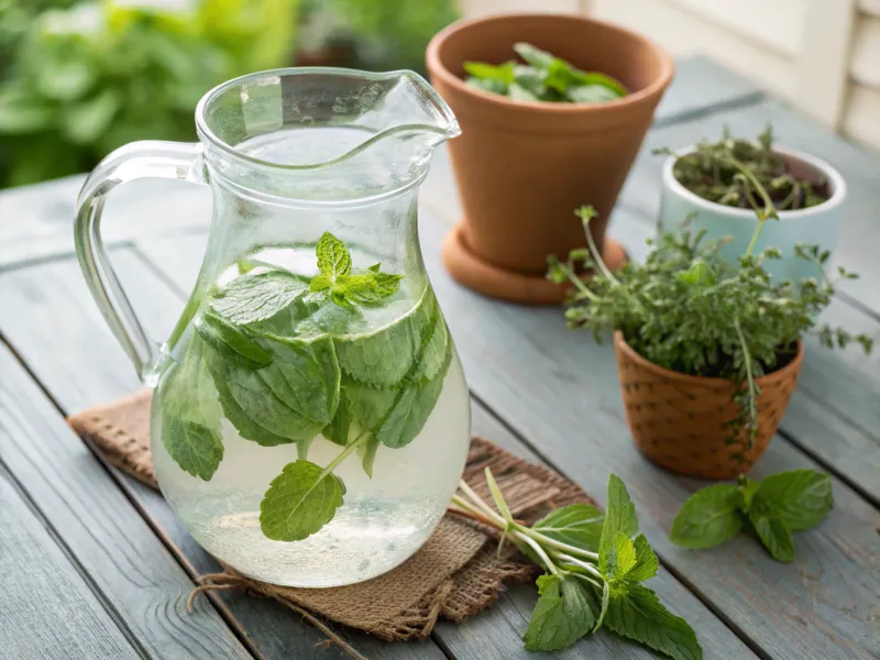 Use Herb-Infused Water