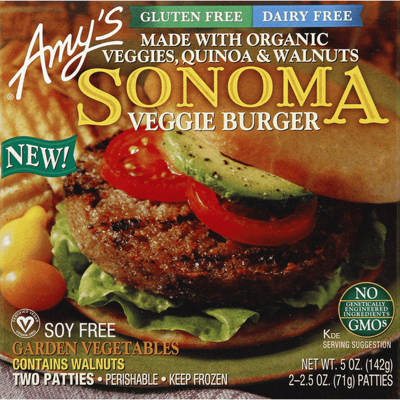 Amy’s Organic Sonoma Veggie Burgers