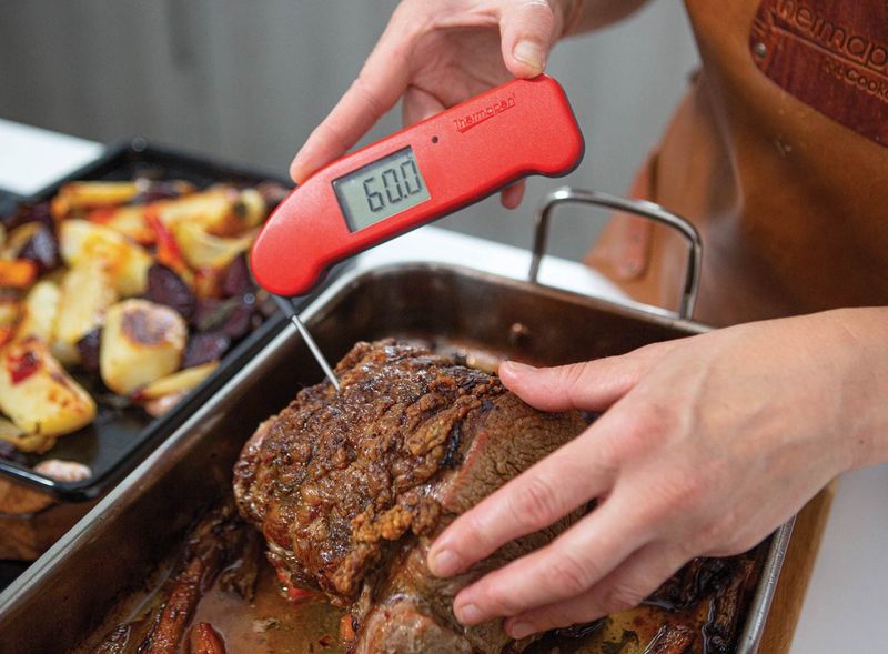 Use a thermometer for meat