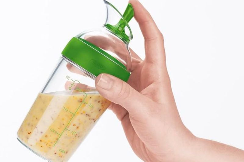 Shake your salad dressing bottles before storing