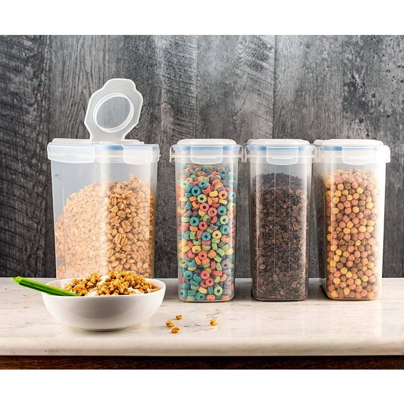 Use airtight containers for snacks and cereal