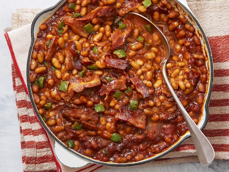 Campfire Baked Beans with Bacon