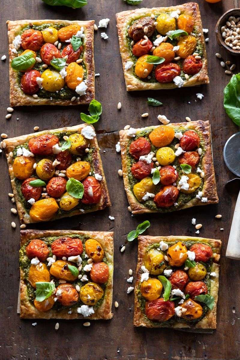 Tomato Basil Tartlets