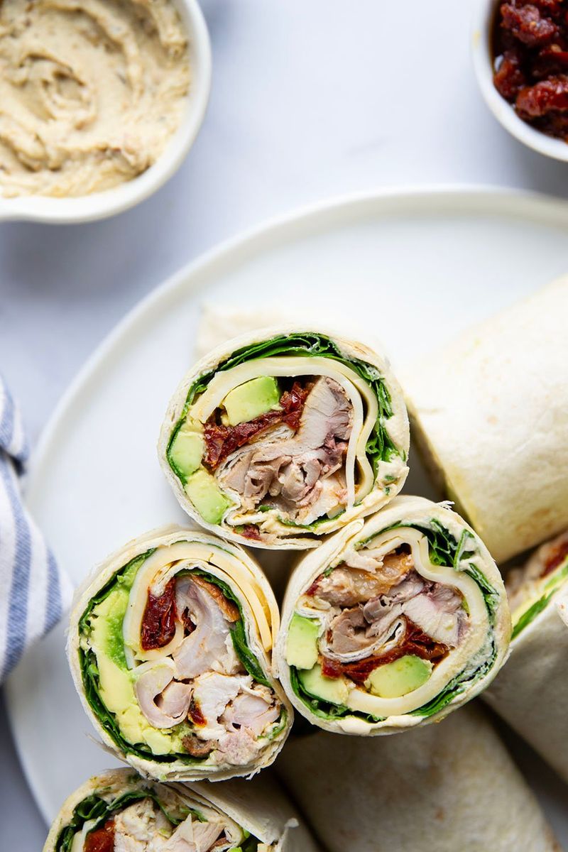 Turkey and Hummus Wrap