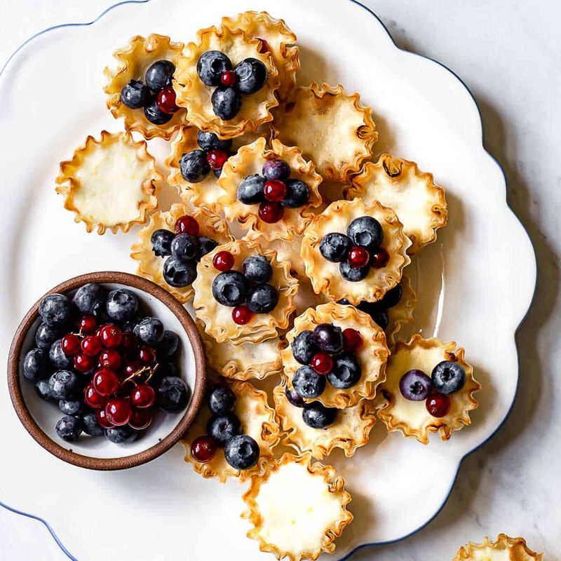 Blueberry Lemon Mini Tarts