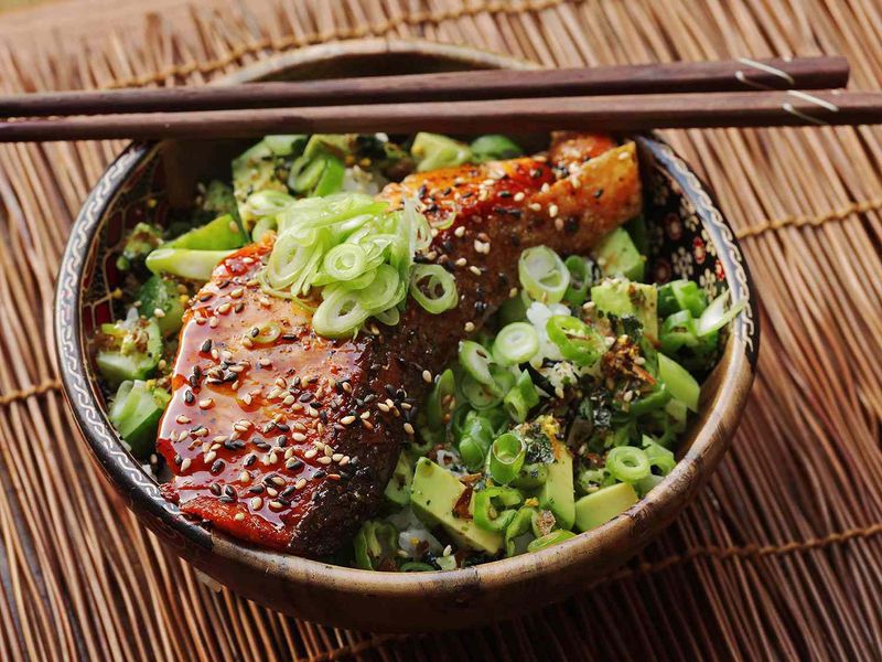 Teriyaki Salmon Rice Bowl