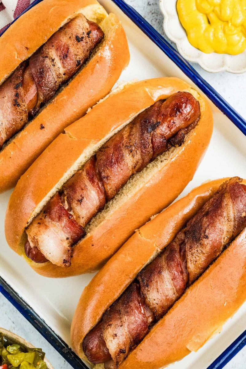 Bacon-Wrapped Hot Dogs