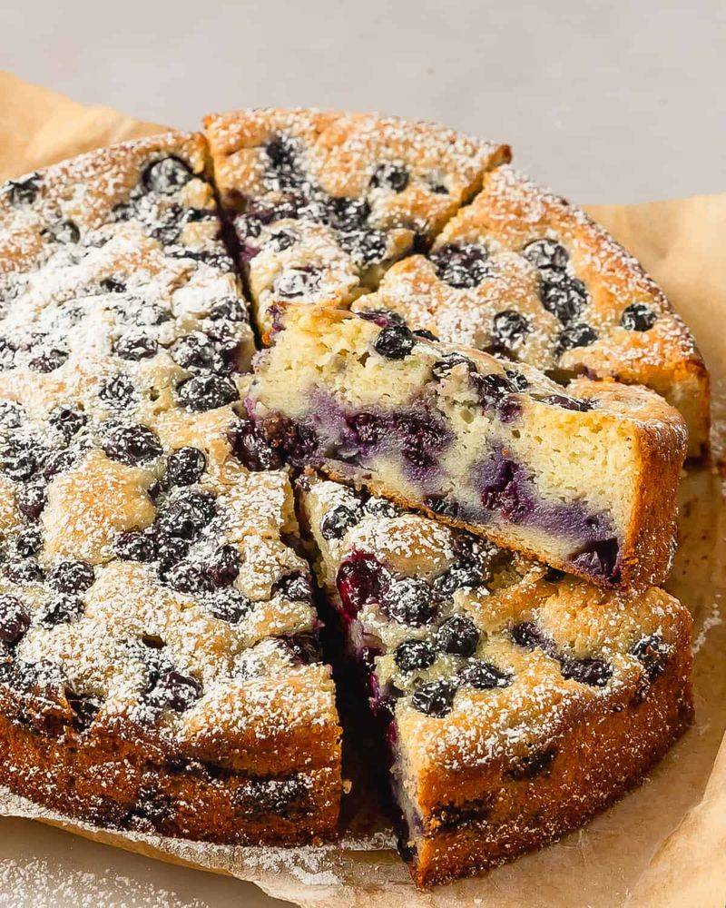Blueberry Lemon Ricotta Cake