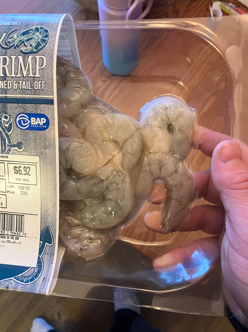 Frozen Shrimp with Slimy or Soft Shells