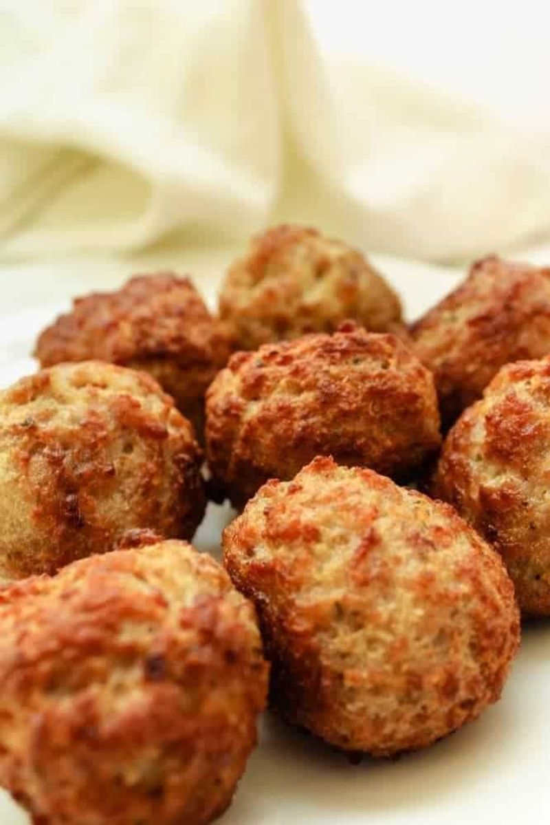 Frozen meatballs