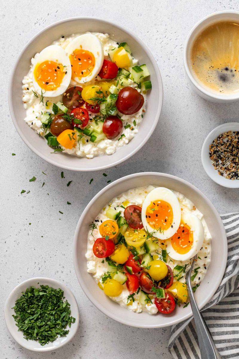 Cottage Cheese with Olive Oil & Pepper