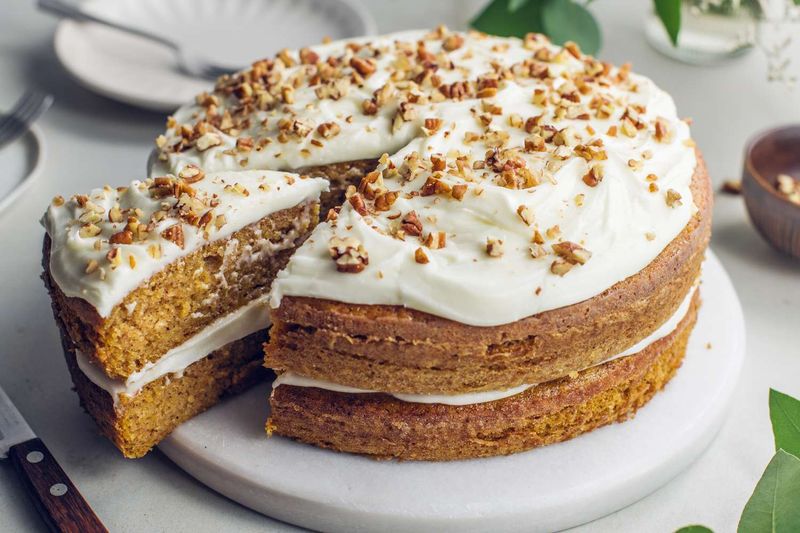 Pumpkin Cake with Cream Cheese Frosting