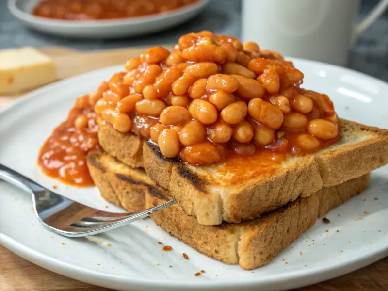 Baked Beans on Toast (British Breakfast Essential)