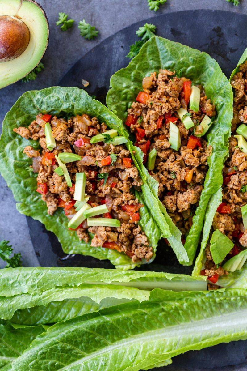 Turkey Taco Lettuce Wraps