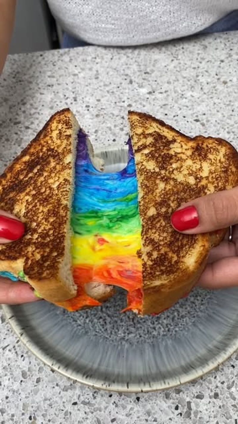 Rainbow Grilled Cheese