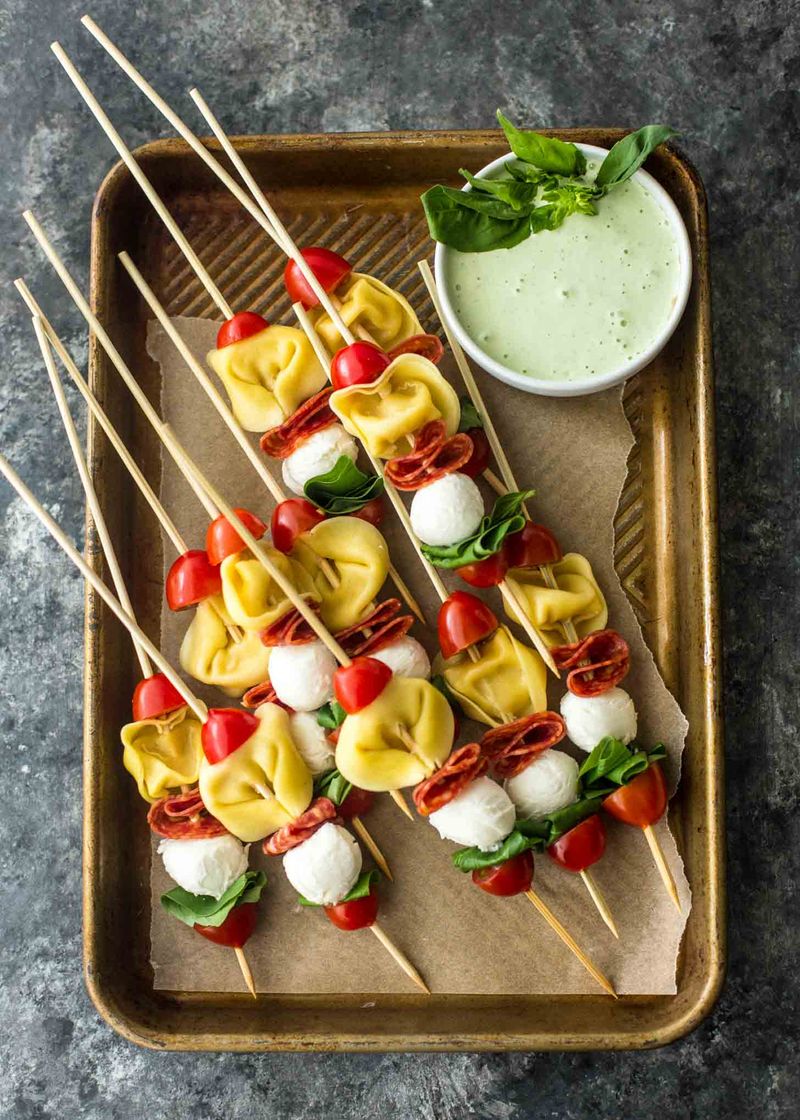 Cold Pasta Skewers