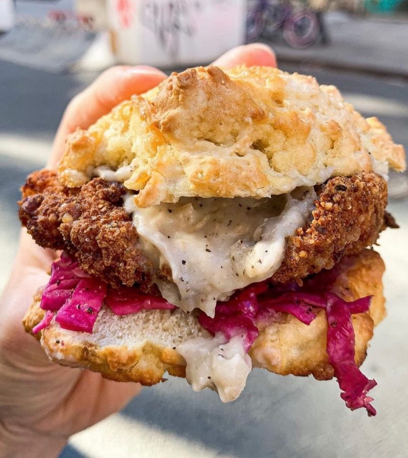 Cheeky Sandwiches – Fried Chicken Biscuit