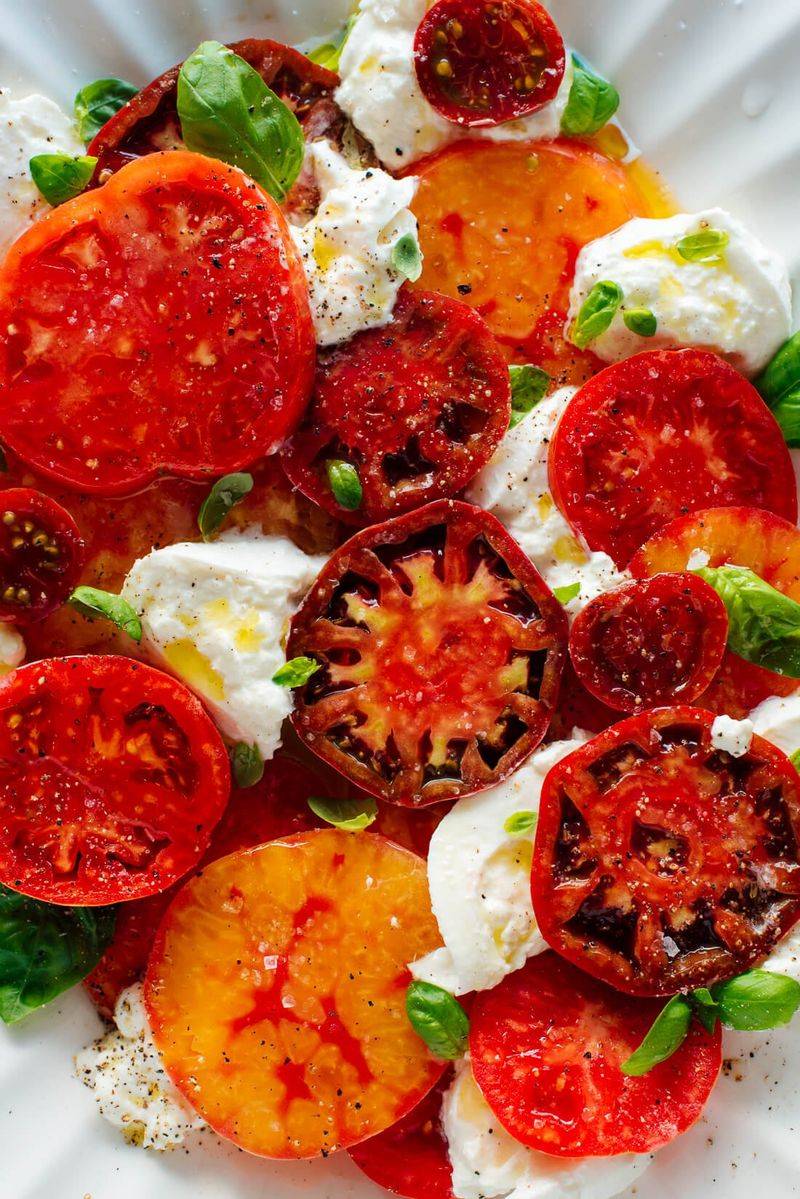 Caprese Salad with Heirloom Tomatoes