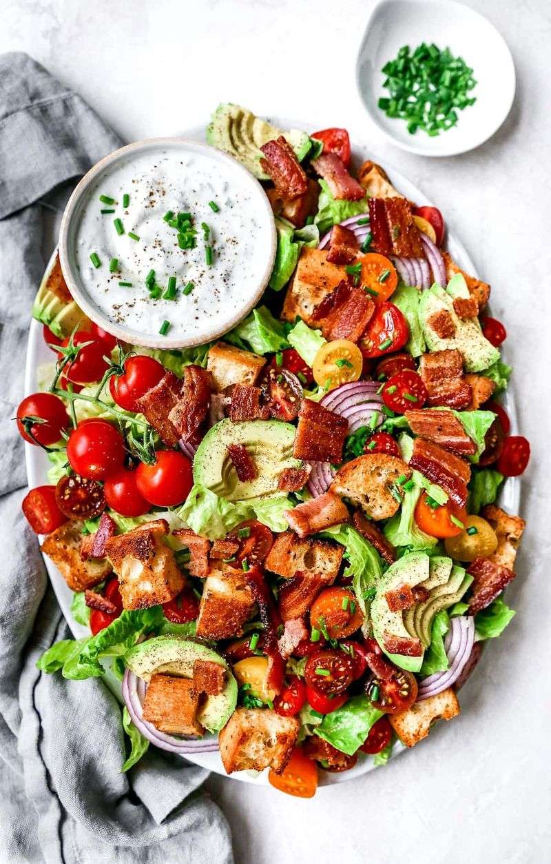 BLT Salad with Buttermilk Ranch