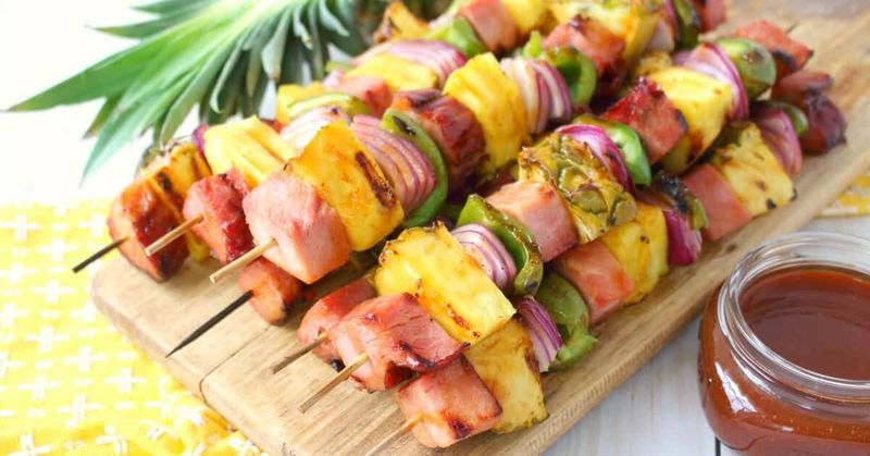 Ham and Pineapple Skewers