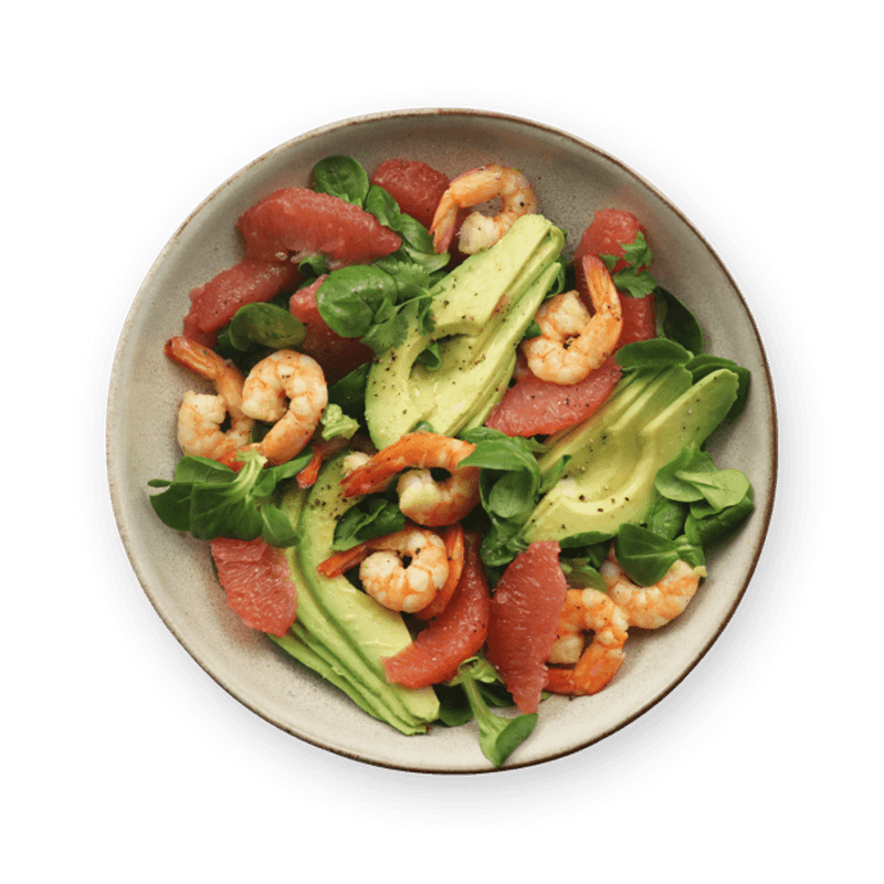 Grapefruit, Avocado & Shrimp Salad