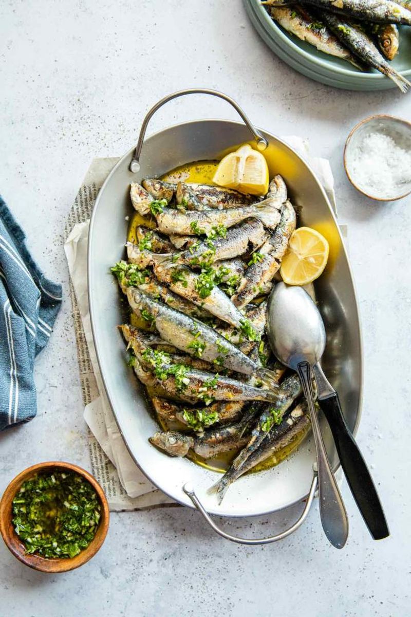 Grilled Sardines With Parsley and Lemon