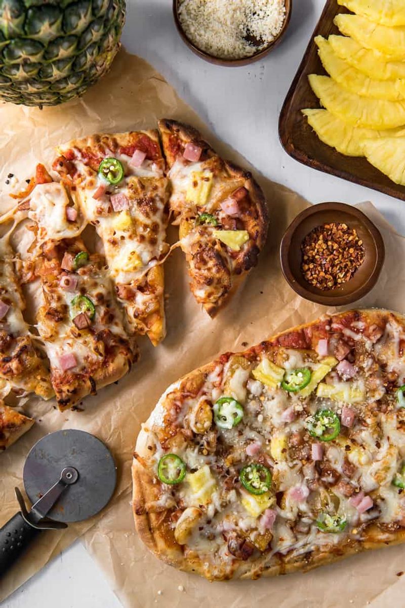 Jalapeño Pineapple Flatbread Bites